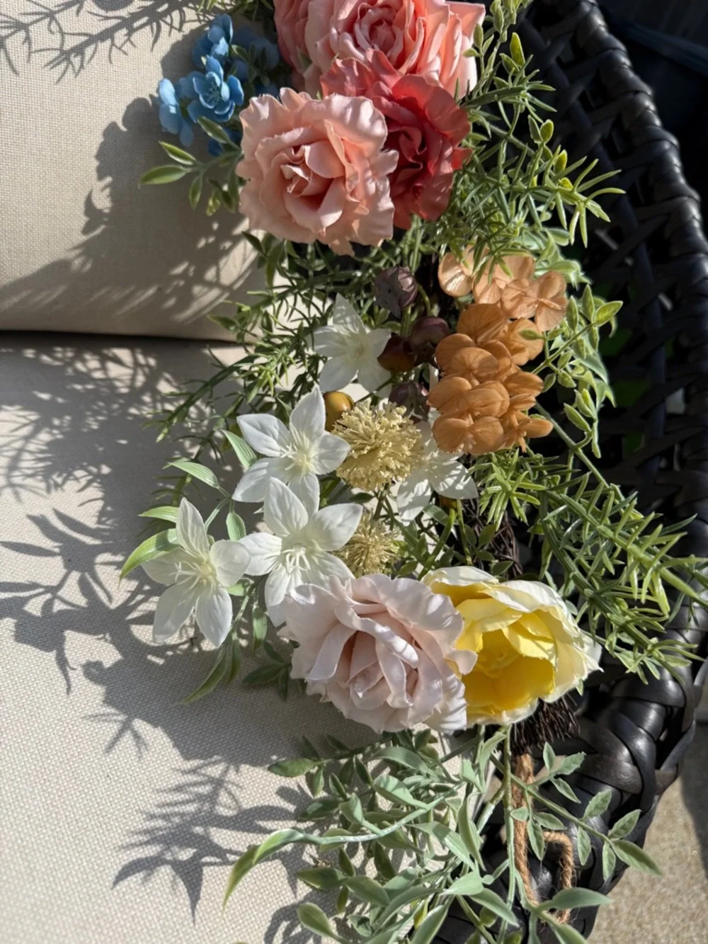 Frontgate Floral Garland - NWT